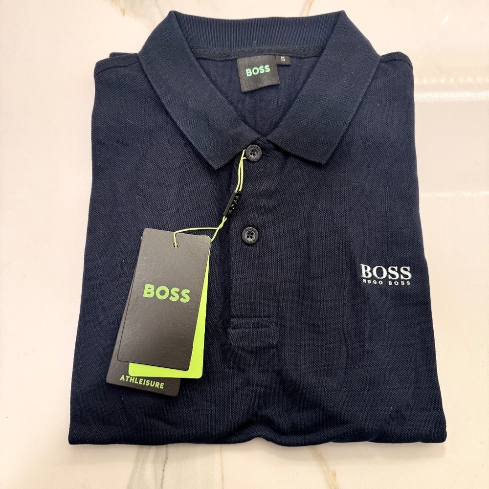 BOSS Polo Shirt Black Hugo Boss NEW